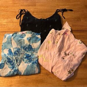 Lot of Buddy Love Tie Shirts and Dress, EUC